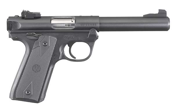 Ruger 40107 Mark IV 22/45 22 LR 5.50" 10+1 Blued Black Checkered Polymer-img-1
