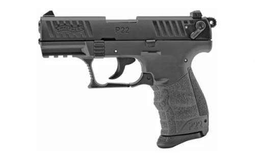 Walther Arms 5120765 P22 Q 22 LR 3.42" 10+1 Tungsten Gray  Black Interchang-img-1