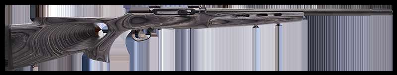 Savage A22 Target 22 LR 10+1 22" Matte Black Fixed Thumbhole Stock Satin Bl-img-0