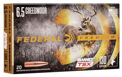 Federal P65CRDBTSX1 Premium  6.5 Creedmoor 130 gr Barnes Triple-Shock X 20-img-1