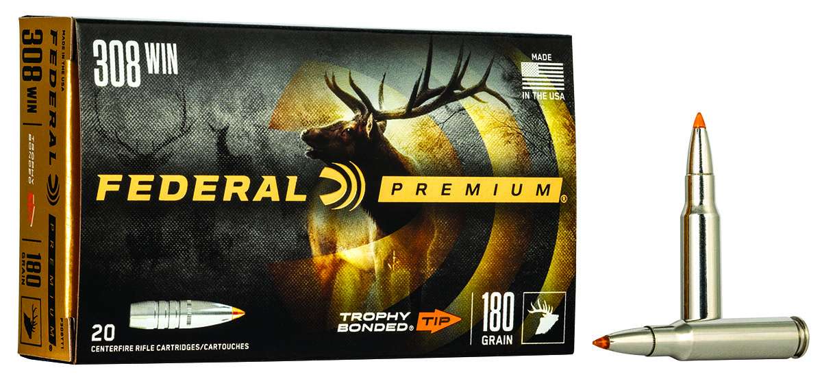 Federal P308TT1 Premium  308 Win 180 gr Trophy Bonded Tip 20 Bx/ 10 Cs-img-1