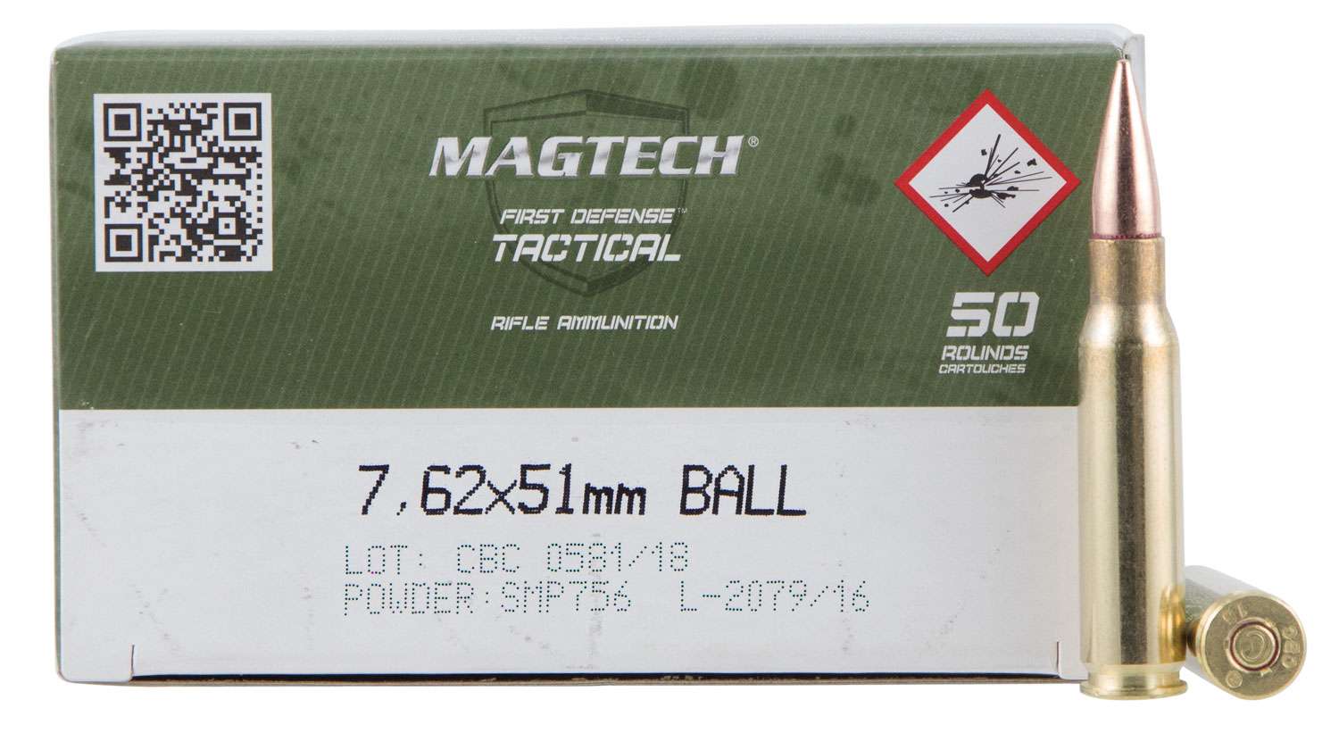 Magtech 762A Tactical/Training  7.62x51mm NATO 147 gr Full Metal Jacket (FM-img-1