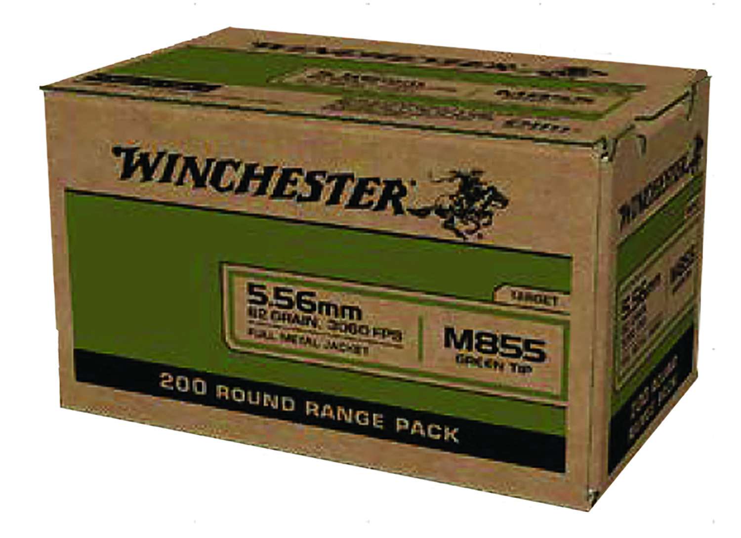 Winchester Ammo WM855200 USA  5.56x45mm NATO 62 gr Full Metal Jacket Lead C-img-1