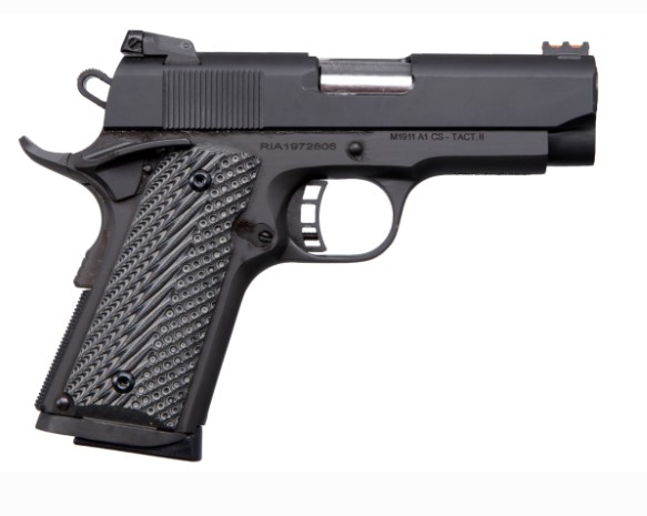 Rock Island 51479 Rock Ultra CS 45 ACP 3.50" 7+1 Black Parkerized Gray G10-img-0